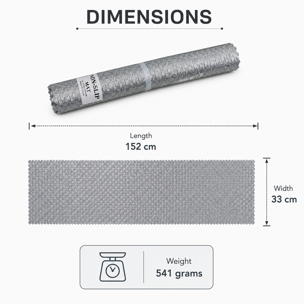 Silver Non-Slip Table Mat (YM727)