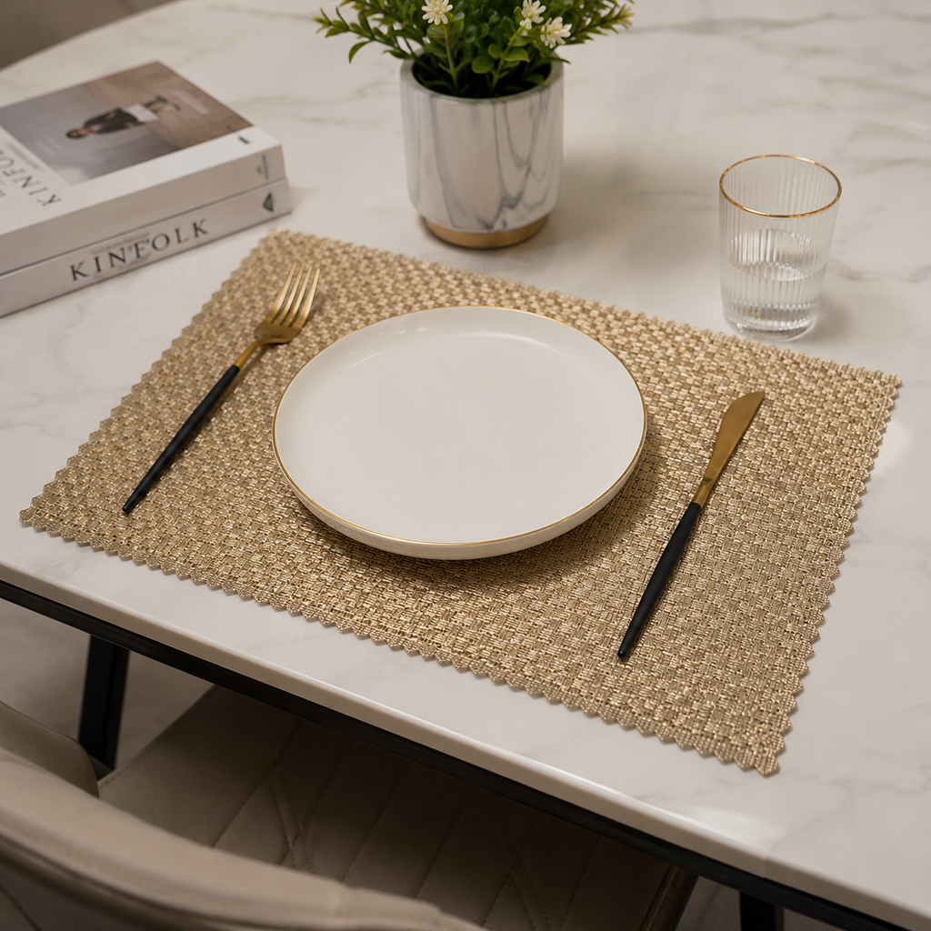 Golden Non-Slip Table Mat (YM727)