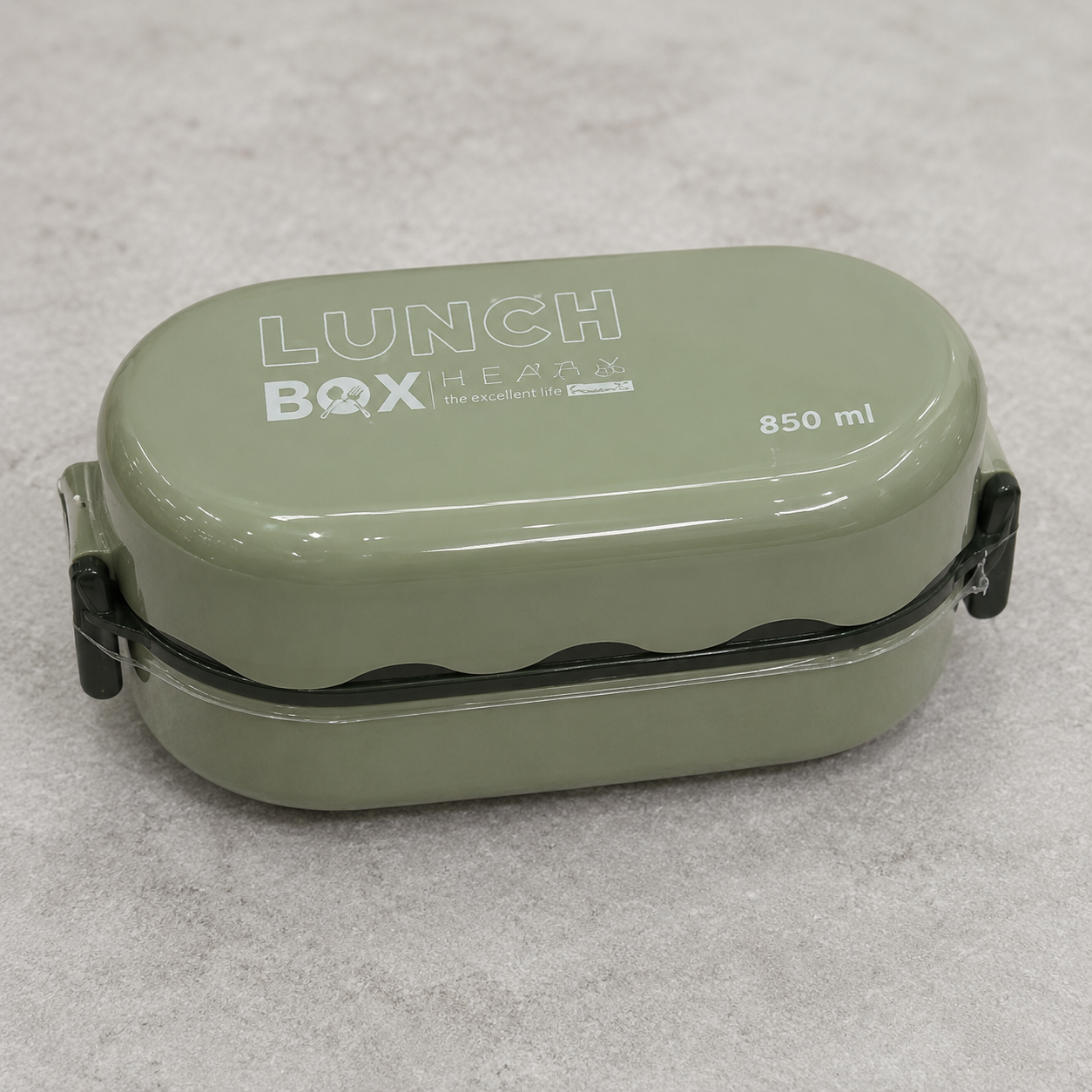 Green Double Compartment Lunch Box (YM690)
