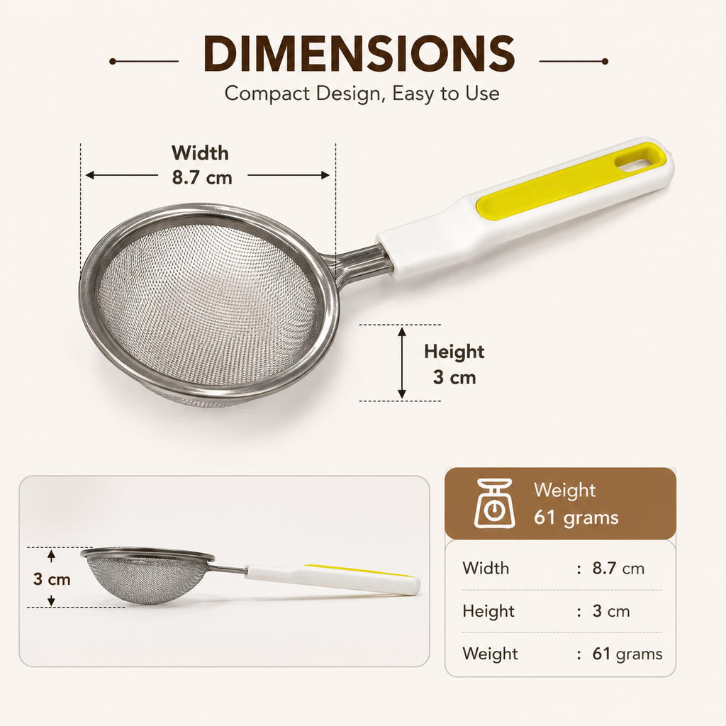 Premium Stainless-Steel Kitchen Strainer (YM580)