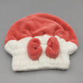 Red Plush Santa Ear Fleece Winter Hat (YM375)