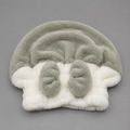 Grey Plush Santa Ear Fleece Winter Hat (YM375)