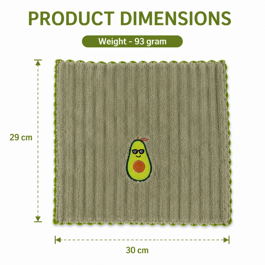 Soft Waffle Kitchen Towels Set of 6- Multi (YM361)