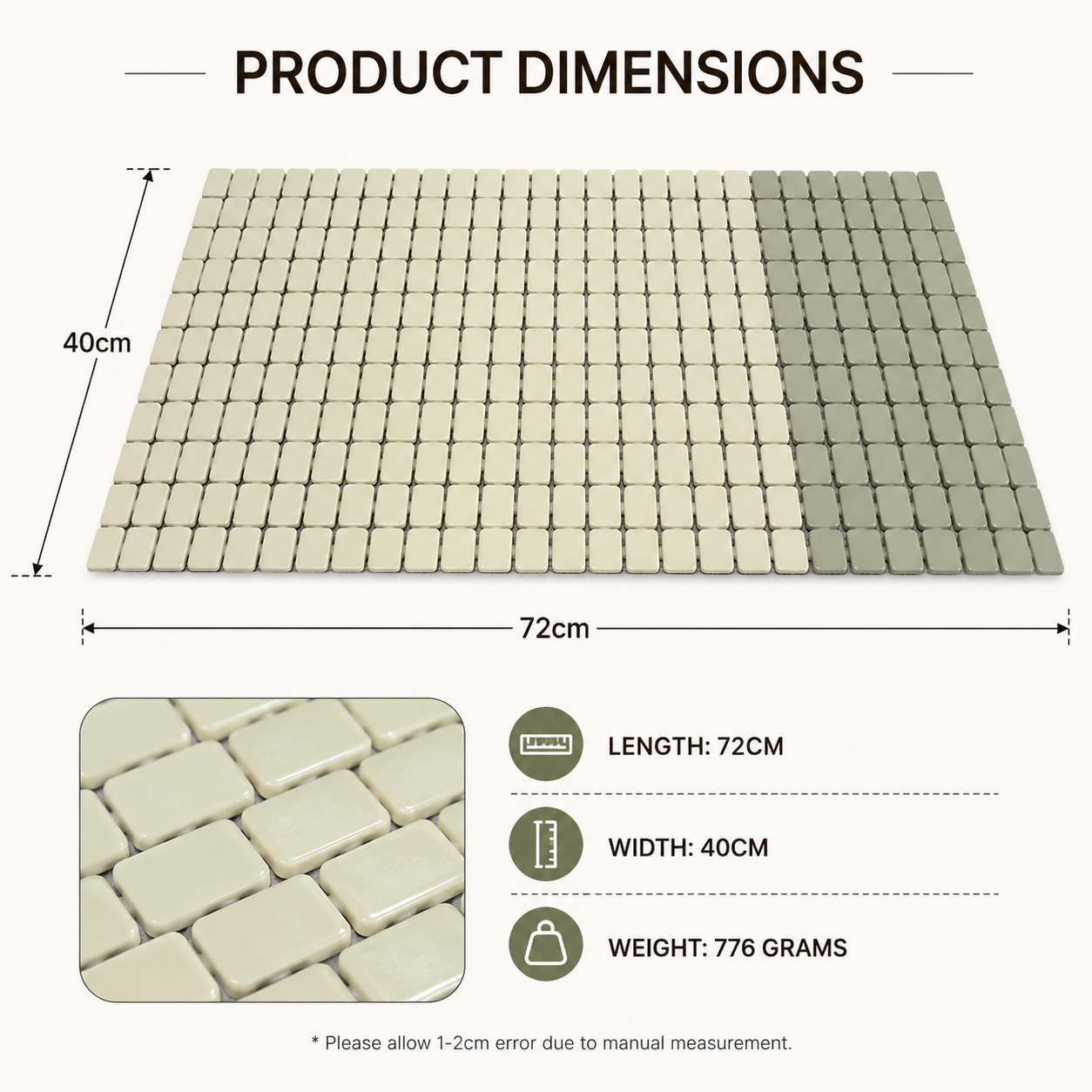 Bathroom Anti-Slip Floor Mat (YM992)