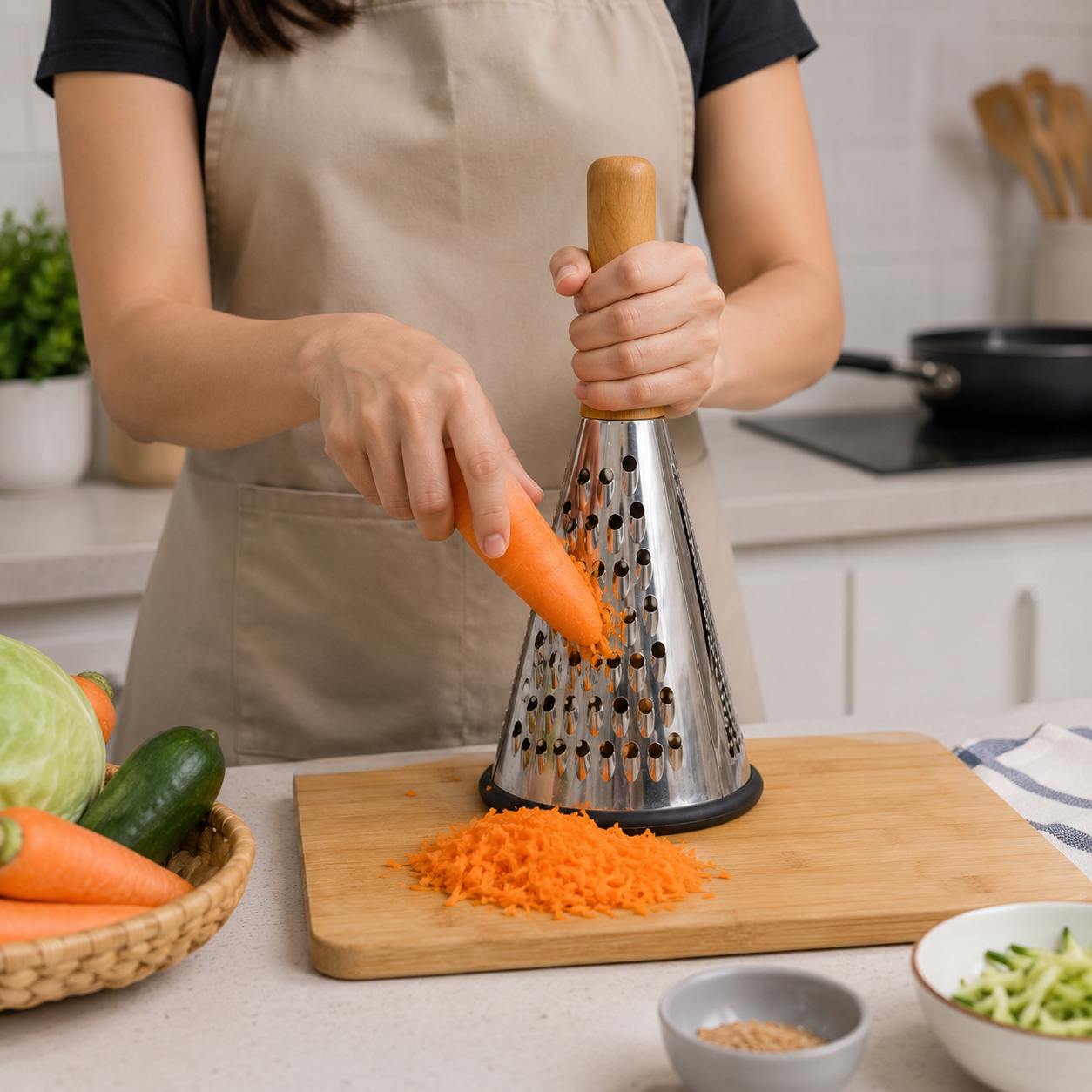 Premium Stainless-Steel Cone Grater (YM198)