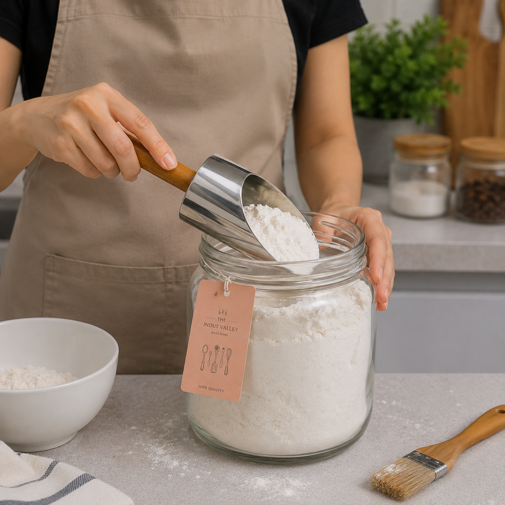 Premium Stainless Steel Kitchen Scoop Tool (YM1639)