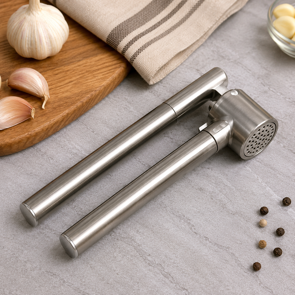Premium Stainless Steel Garlic Press (YM1079)
