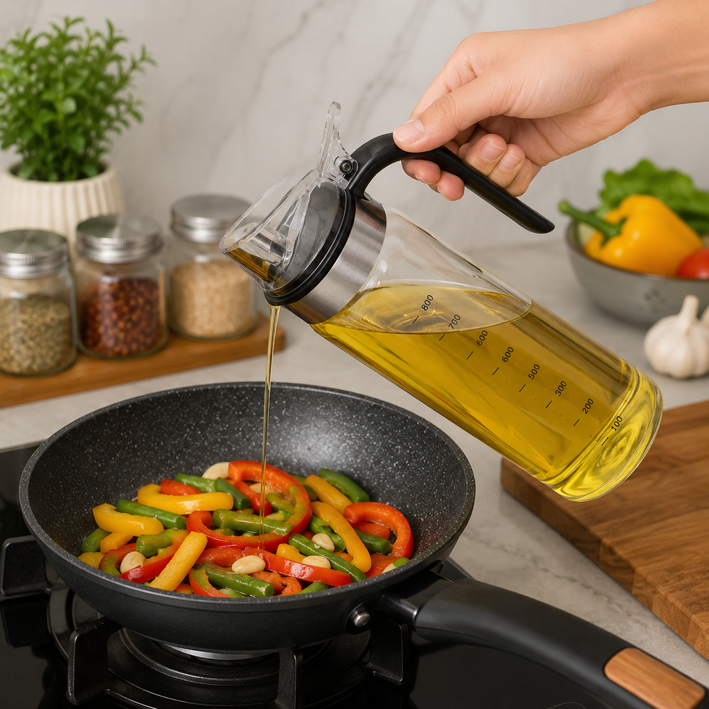 Premium Glass Oil Pourer Bottle (YM052)
