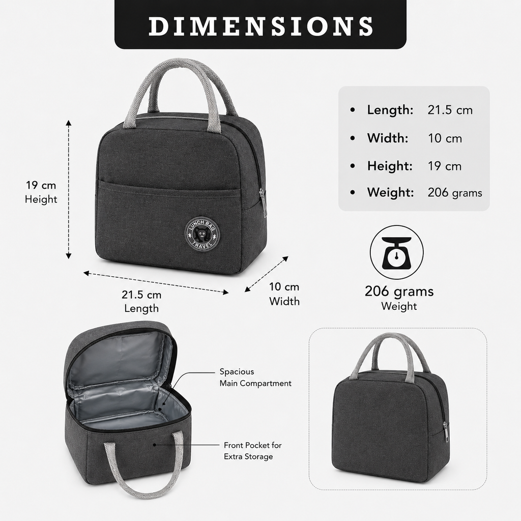 Green Insulated Lunch Bag (TF19)