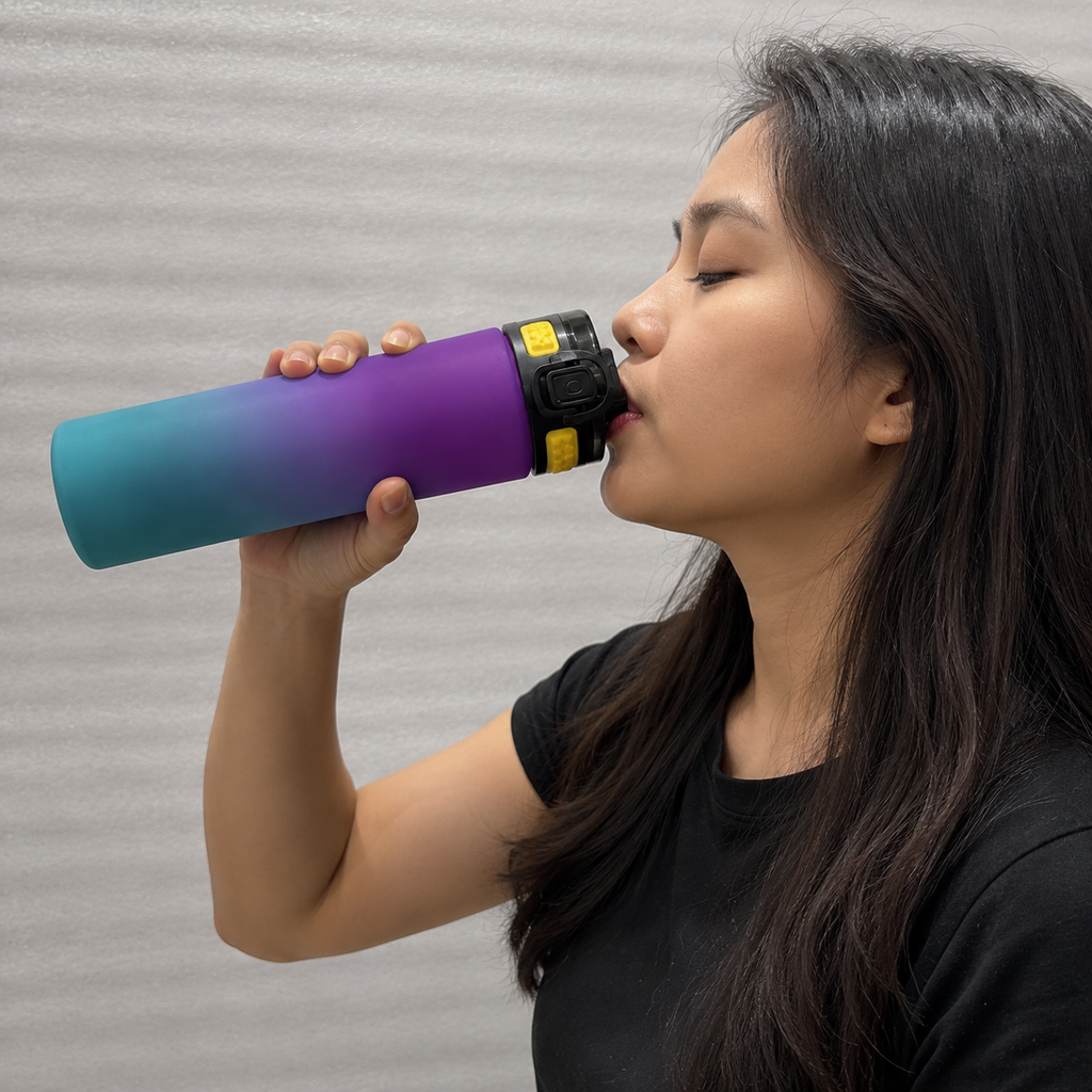 Purple Insulated Sports Water Bottle (YM638)
