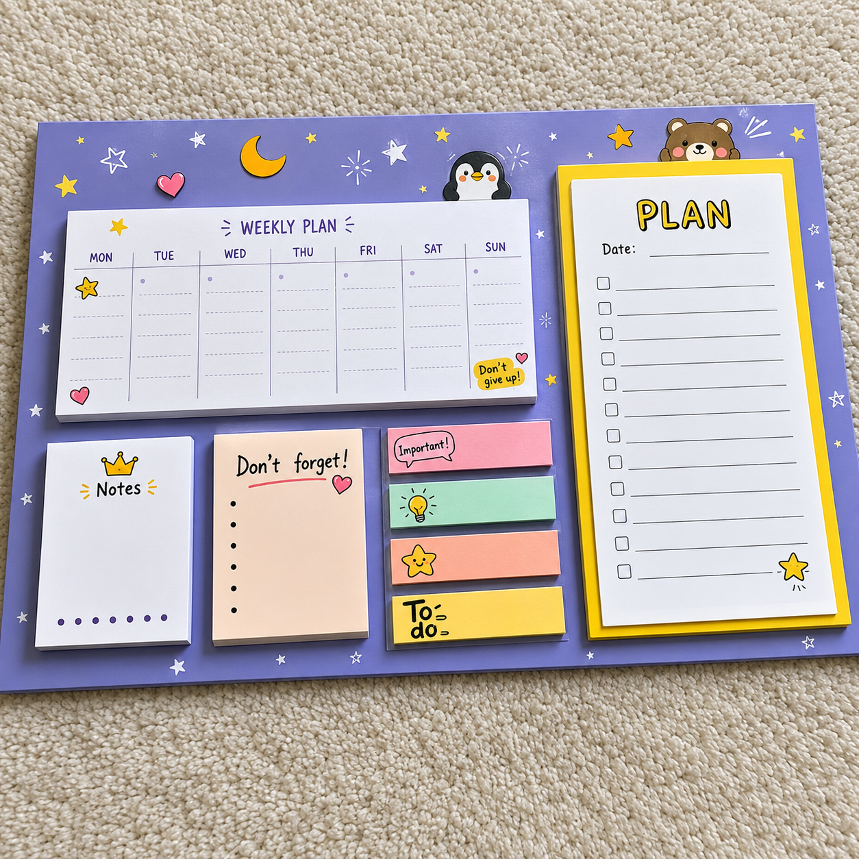 Premium Cute Planner Sticky Notes Board (YM1194)