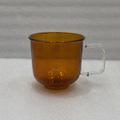 Yellow Glass Mug with handle (YM1683)