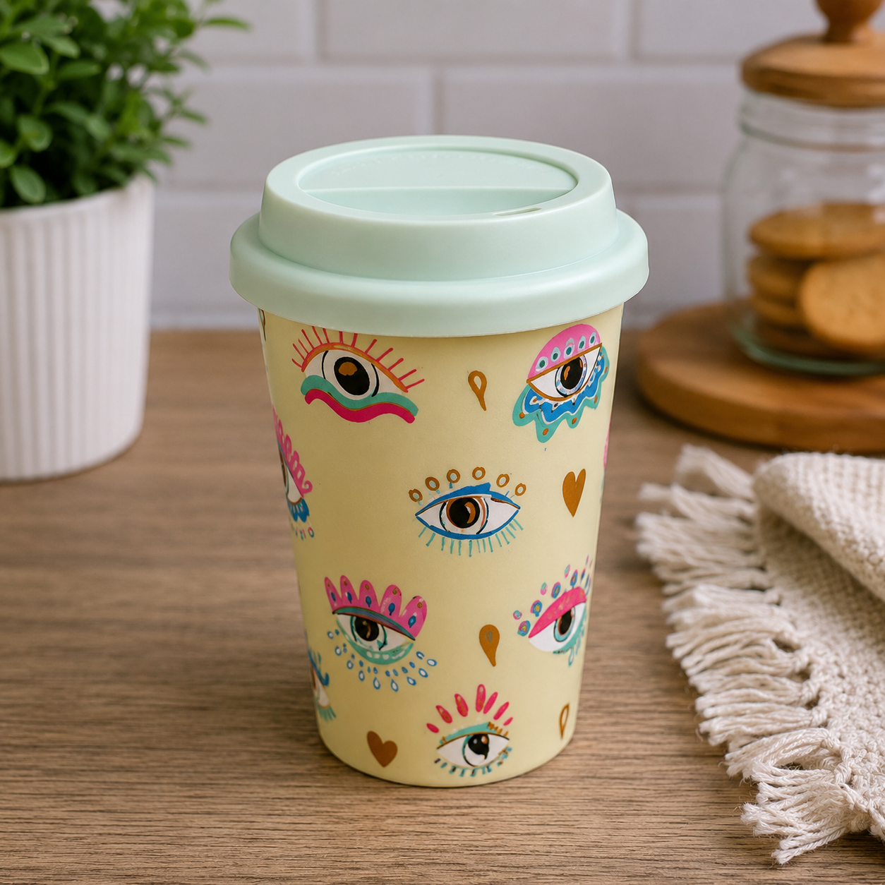 Minimalist Yellow Ceramic Coffee Mug (YM2827)