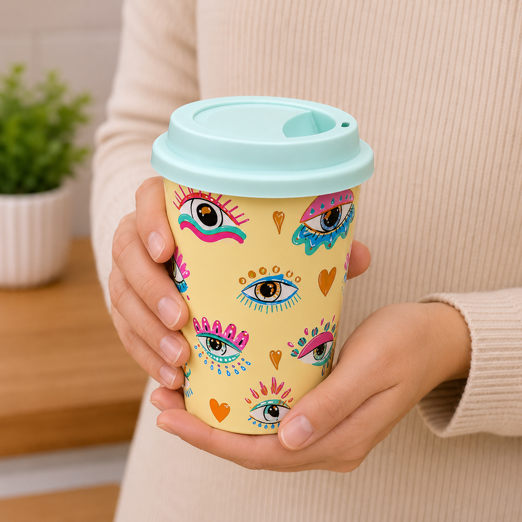 Minimalist Yellow Ceramic Coffee Mug (YM2827)