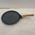 Grey Maifan Stone Cookware Pan with Wooden Handle (YM1311)