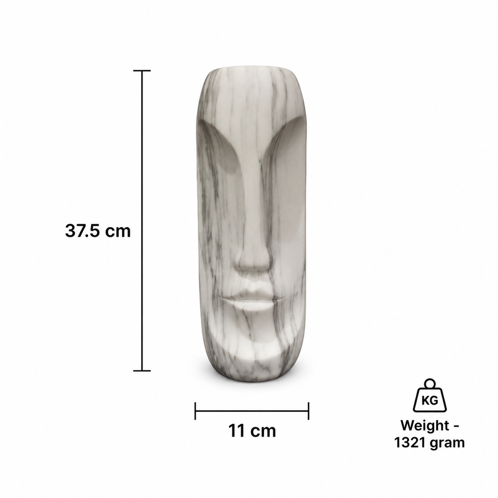 Marble Face Abstract Decorative Vase Sculpture (YM1357)