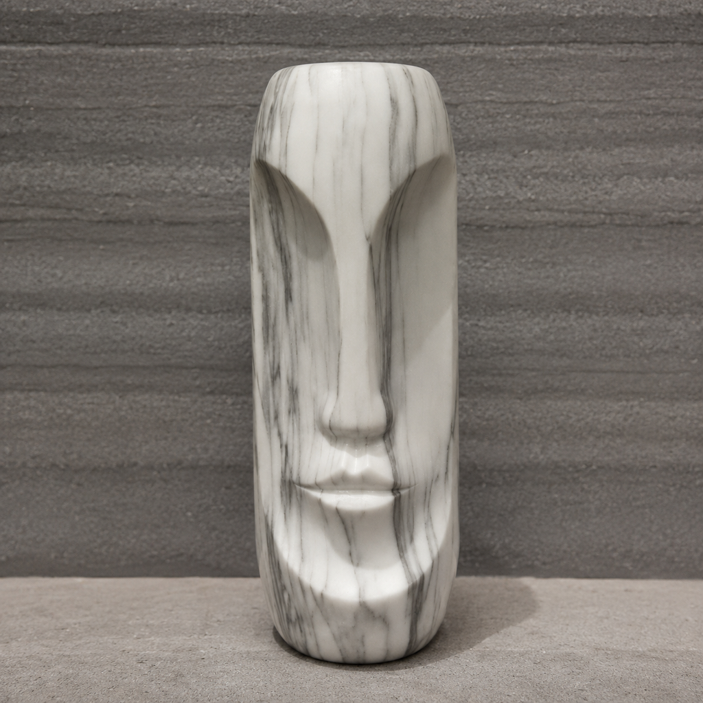 Marble Face Abstract Decorative Vase Sculpture (YM1357)