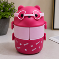 Cute Pink Cat Face Kids Lunch Jar (YM515)