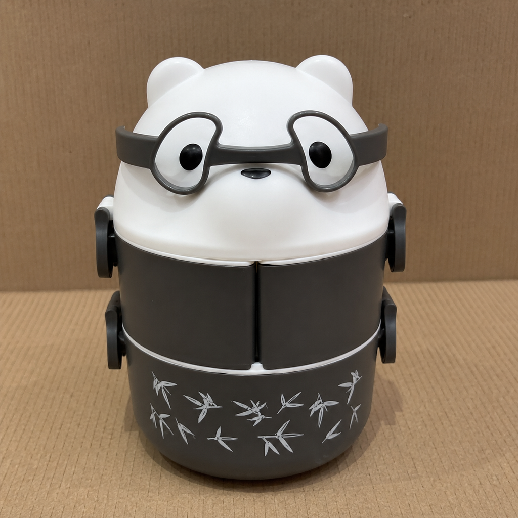 Cute Grey Cat Face Kids Lunch Jar (YM515)