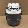 Cute Grey Cat Face Kids Lunch Jar (YM515)