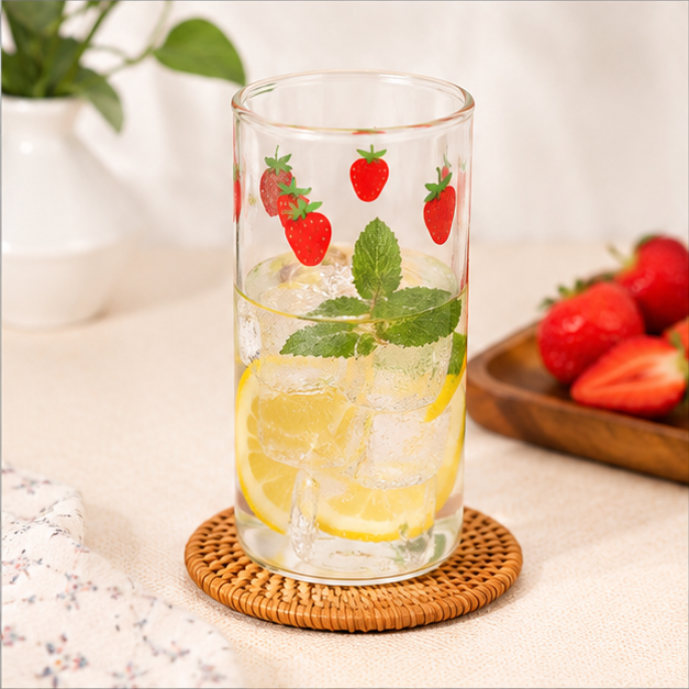 Transparent Glass Sipper for Everyday Drinkware Use (YM1559)