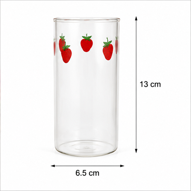 Transparent Glass Sipper for Everyday Drinkware Use (YM1559)