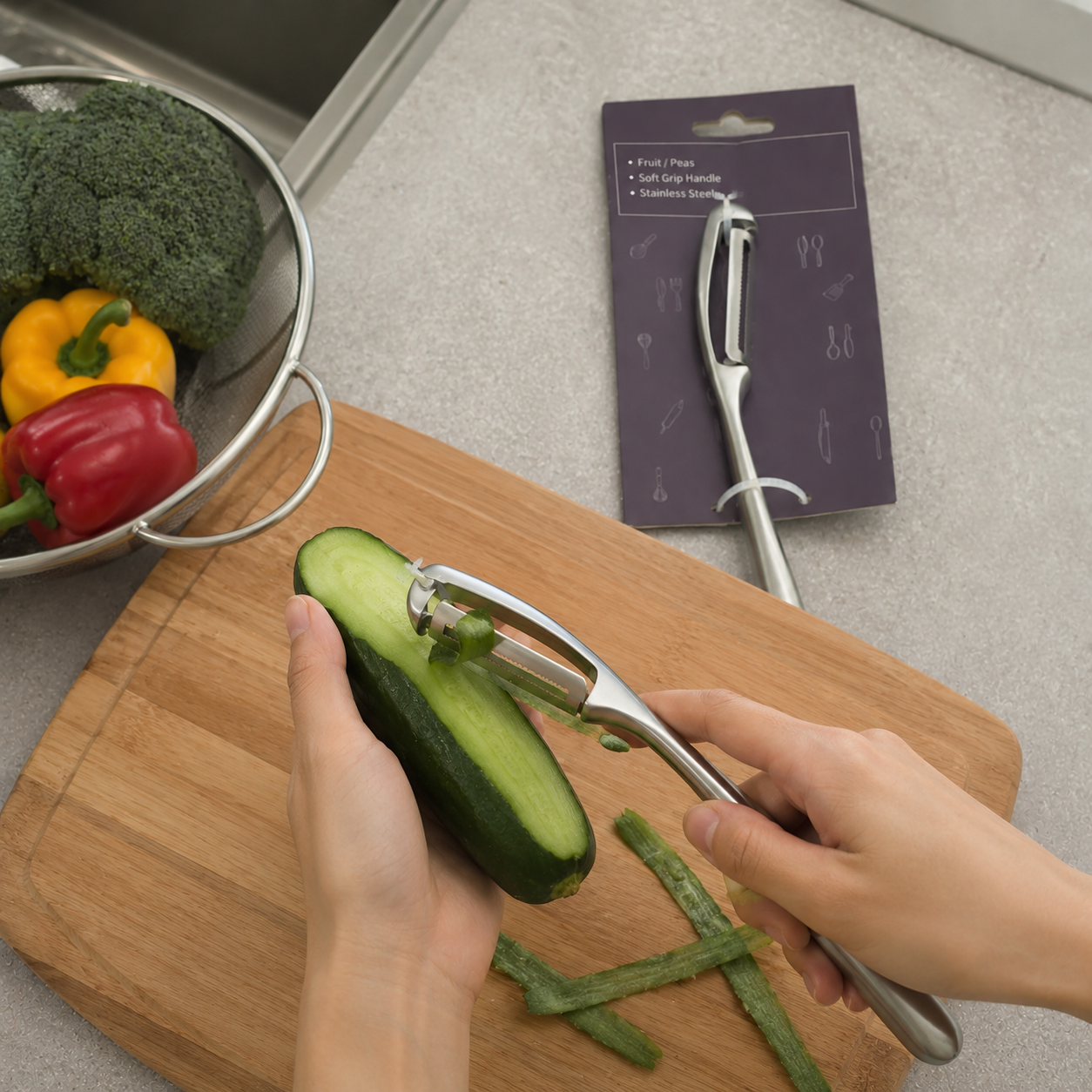 Stainless Steel Kitchen Peeler (YM1491)