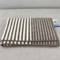 White & Grey Striped Bath Towel (YM2638)