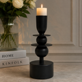 Modern Black Metal Candle Stand (YM1131)