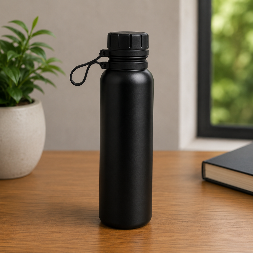 Black Stainless Steel Water Bottle (YM2624)