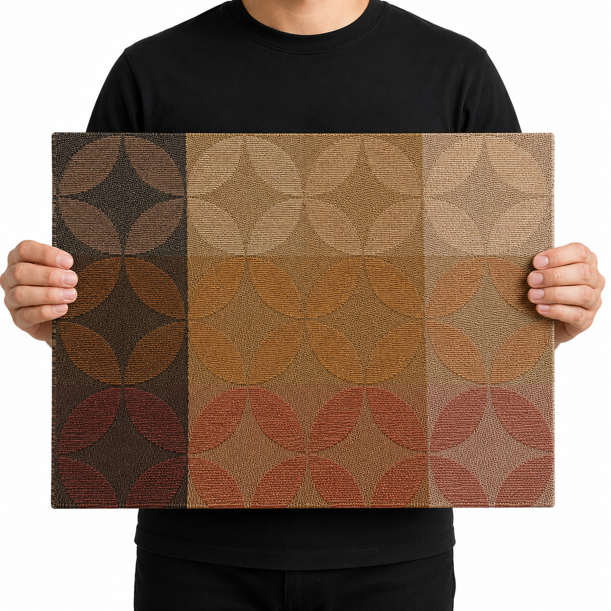 6-Piece Printed Floral Table Mats Set (YM713)
