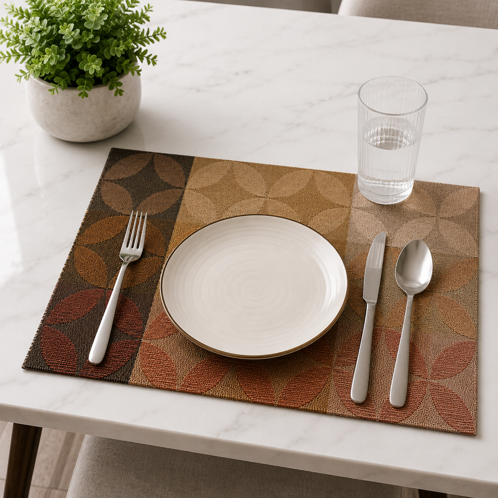 6-Piece Printed Floral Table Mats Set (YM713)
