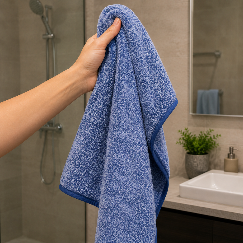 Luxury Soft Blue Bath Towel (YM2645)