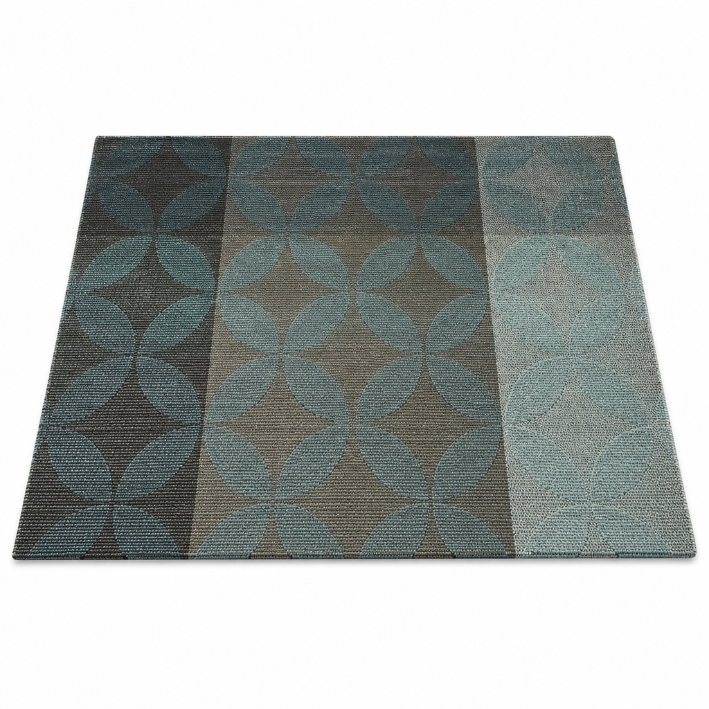 6-Piece Printed Blue Floral Table Mats Set (YM713)