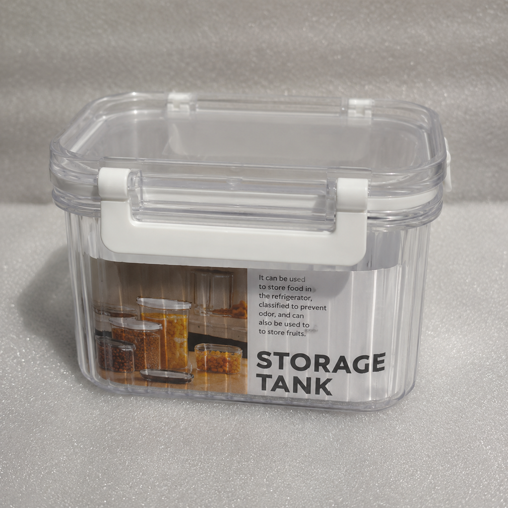 Rectangular Airtight Storage Container with White Locking Lid (YM2697)