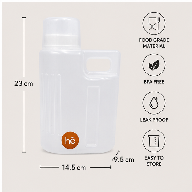 1400ML Measuring Storage Jar Transparent (YM2778)