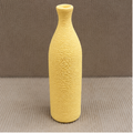 Yellow Textured Decorative Vase for Home Décor (YM1112)