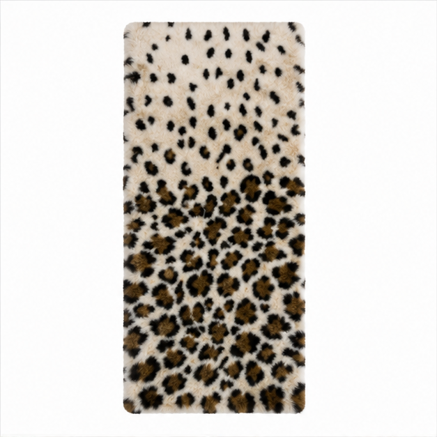 Cream Fur Floor Mat for Living Room Styling (OF-FM-04)