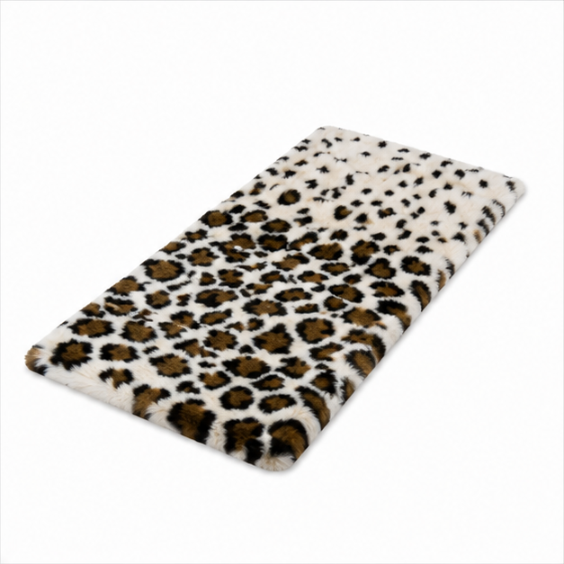 Cream Fur Floor Mat for Living Room Styling (OF-FM-04)