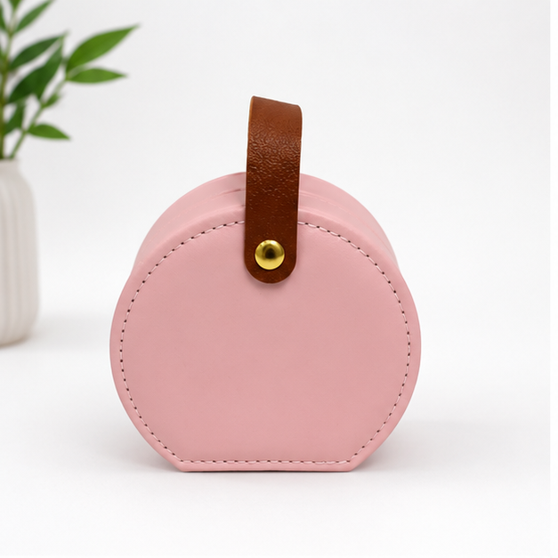 Compact Pink Pill Organizer Case for Travel & Daily Storage (YM1439)