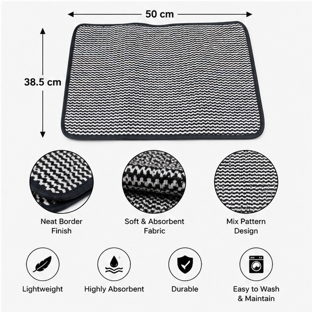 Mix Pattern Hand Towel for Home and Kitchen (YM378)