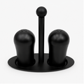 Stainless Steel Seasoning Set Black Set of 2 (YM1676)