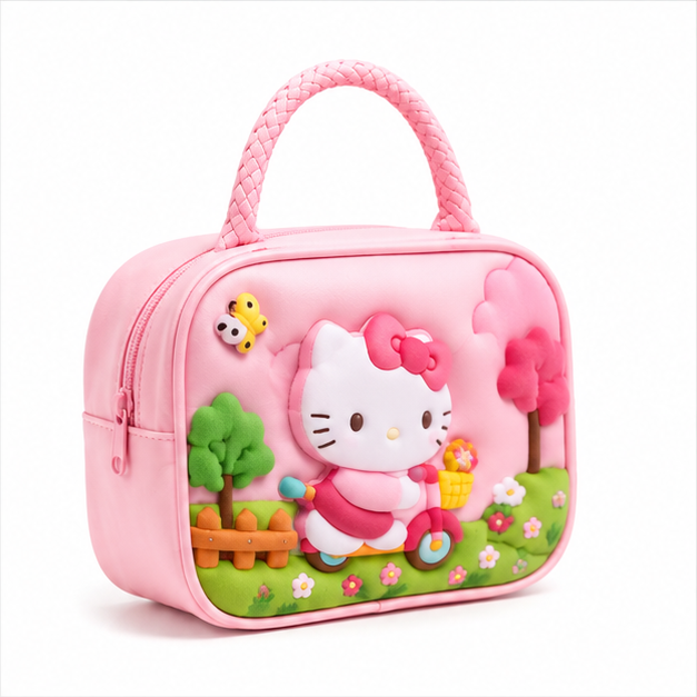 Pink Lunch Box Bag for Kids Lunchware (KT02)