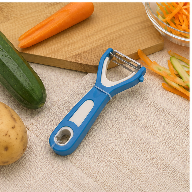 Blue Vegetable Peeler for Kitchen Use (YM943)