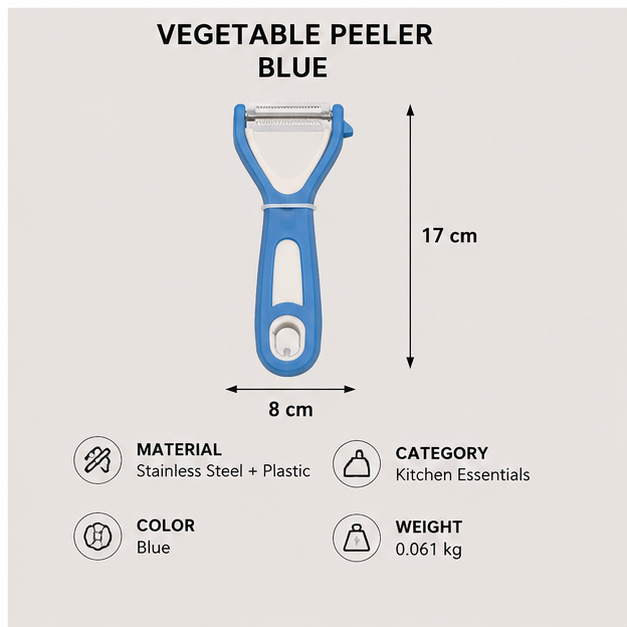 Blue Vegetable Peeler for Kitchen Use (YM943)