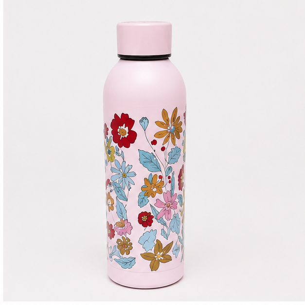 Pink Stainless Steel Vacuum Insulated Bottle (YM2204)