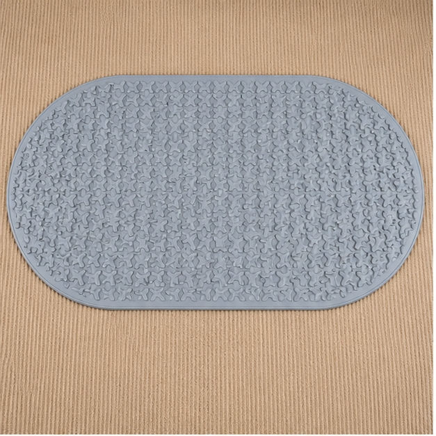 Grey Non-Slip Floor Mat for Bathroom and Kitchen (YM230)