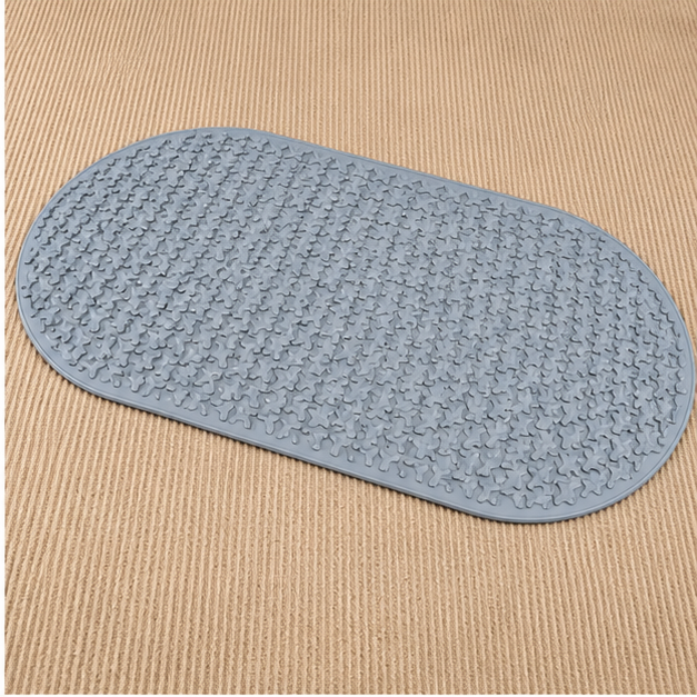 Grey Non-Slip Floor Mat for Bathroom and Kitchen (YM230)