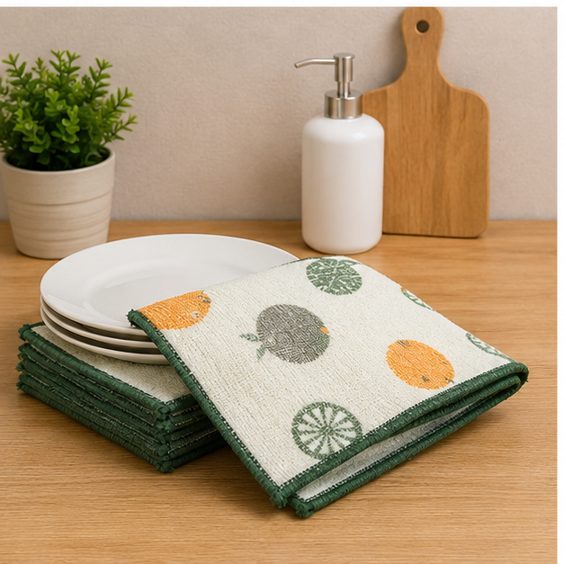 Green Dish Towel Set of 3 (YM356)