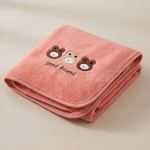 Towel Pink Kids Towel (YM1212)